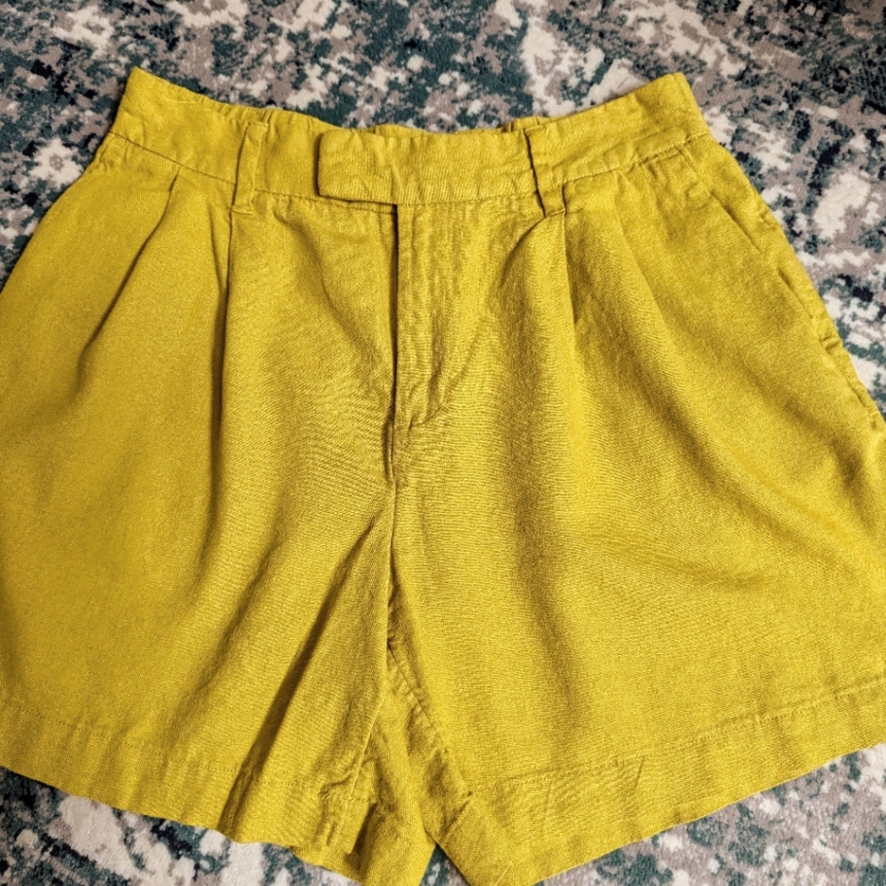 A New Day Yellow High-waisted Shorts